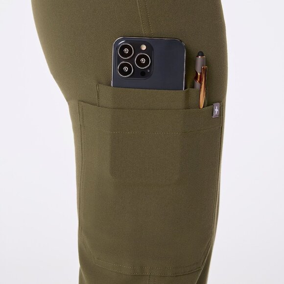 Figs Kade Cargo Scrub Pants in Spruce, Size X-Small - Picture 6 of 10